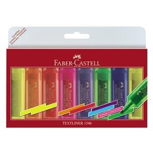 TEXTMARKER SET 8 SUPERFLUORESCENT 1546 FABER-CASTELL