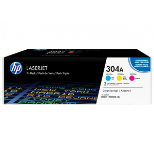 HP Toner Original  cyan / magenta / yellow (CF372AM, 304A)