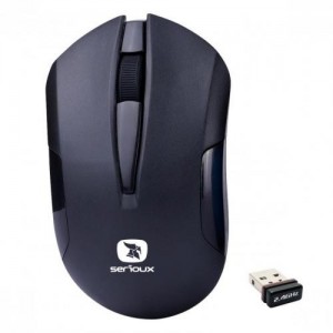 MOUSE SERIOUX DRAGO300-BK WIRELESS DRAGO 300 1000DPI OPTIC BLACK