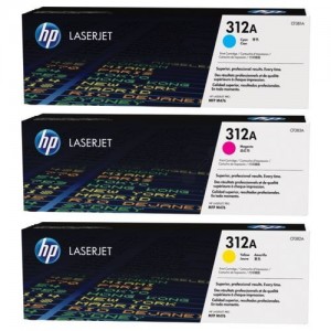 Tripack Cmy Cf440Am Cartus Toner Nr.312A Cf381A/Cf383A/Cf382A Original Hp Laserjet Pro M476Nw