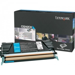 Cartus Toner Cyan C5242Ch 5K Original Lexmark C524