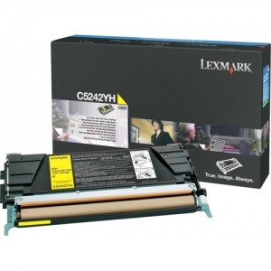 Cartus Toner Yellow C5242Yh 5K Original Lexmark C524