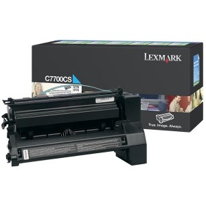 Cartus Toner Cyan Return C7700Cs 6K Original Lexmark C770N