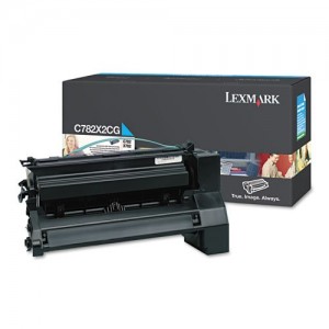 Cartus Toner Cyan C782X2Cg 15K Original Lexmark C782N