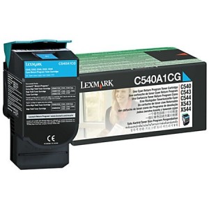 Cartus Toner Cyan Return C540A1Cg 1K Original Lexmark C540N