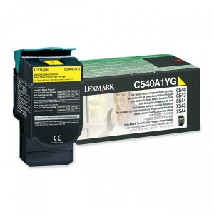 Cartus Toner Yellow Return C540A1Yg 1K Original Lexmark C540N