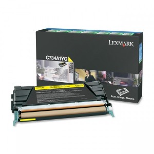 Cartus Toner Yellow Return C734A1Yg 6K Original Lexmark C734N