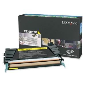 Cartus Toner Yellow Return C736H1Yg 10K Original Lexmark C736N