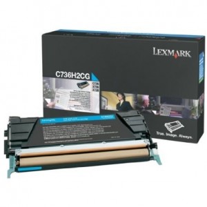 Cartus Toner Cyan C736H2Cg 10K Original Lexmark C736N