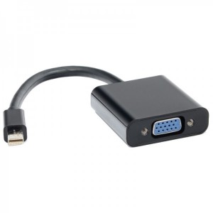 A+ 1x miniDisplayPort Male - 1x VGA Female negru