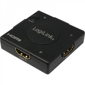 Logilink 3x HDMI Female - 1x HDMI Female, v1.3, amplificare