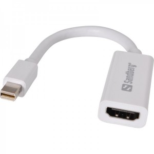 Sandberg 1x miniDisplayPort Male - 1x HDMI Female, v1.2, alb