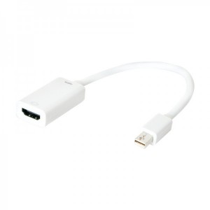 Logilink 1x miniDisplayPort Male - 1x HDMI Female, activ, alb