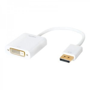 Logilink 1x DisplayPort Male - 1x DVI-D Female, alb