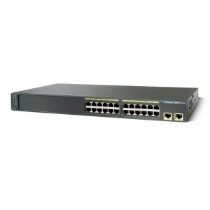 Switch Cisco WS-2960-24TT-L 24 porturi Rj-45 10/100