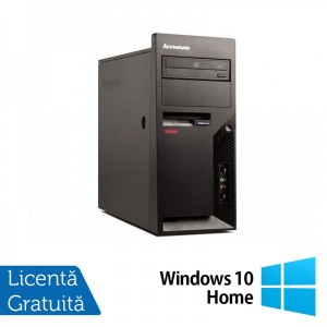 Calculatoare Refurbished Lenovo Thinkcentre M58p Tower Intel Core 2 Duo E8400 3.00Ghz 2GB DDR3 160GB HDD DVD-ROM + Windows 10 Home