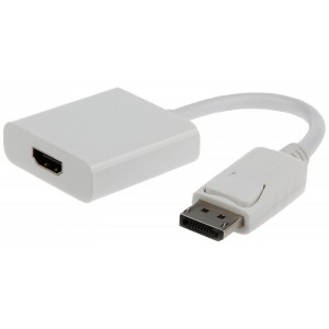 Cablu Adaptor Gembird DisplayPort [M] la HDMI [F] A-DPM-HDMIF-002-W