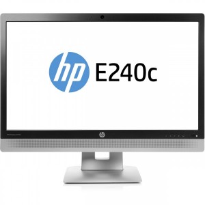 Monitor HP EliteDisplay E240C 24 inch IPS W LED VGA HDMI USB Webcam Full HD Fara picior