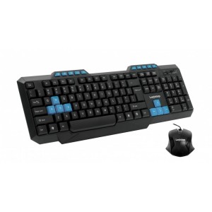 Kit Tastatura Multimedia + Mouse LogiStep LSDK-5181 Querty USB 10 taste multimedia 800 dpi Negru