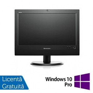 All In One Refurbished LENOVO M72z 20 inch 1600x900 Intel Core i3-3220 3.30GHz 4GB DDR3 250GB SATA DVD-RW + Windows 10 Pro