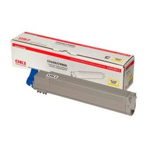 Consumabil Original 42918913: Okidata C9600 Toner Ctg Yellow (Wide Line Box)