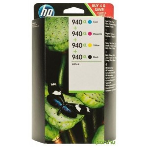 Consumabil Original C2N93AE: HP 940 XL Ink Ctg CMYK 4pk