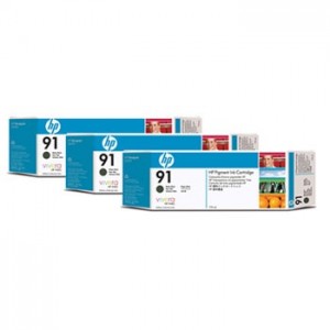 Consumabil Original C9480A: HP 91 Ink Ctg Matte Black 3pk