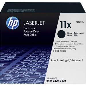 Consumabil Original Q6511XD: HP 11 X Toner Ctg Black 2pk 24k (Black Box)