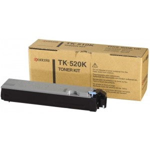 Consumabil Original TK-520K: Kyocera Mita TK-520 Toner Kit Black 6k