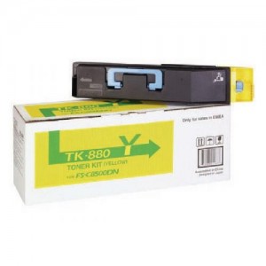 Consumabil Original TK-880Y: Kyocera Mita TK-880 Toner Kit Yellow 18K